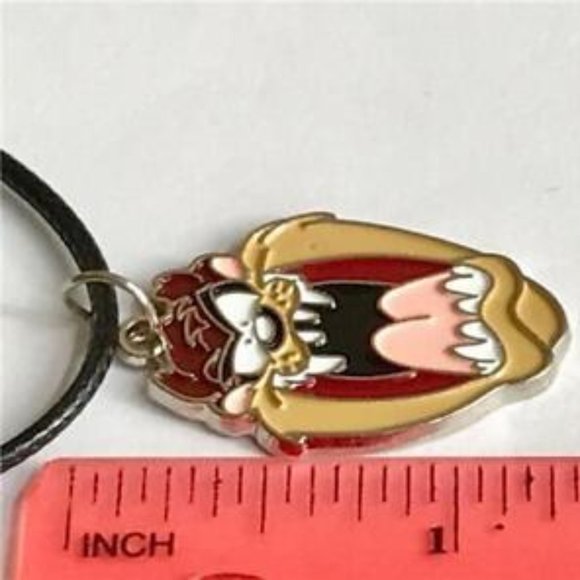 Vintage Taz Tazmanian Devil Necklace Pendant Tasmanian Looney Tunes Warner Bros. - Picture 7 of 8